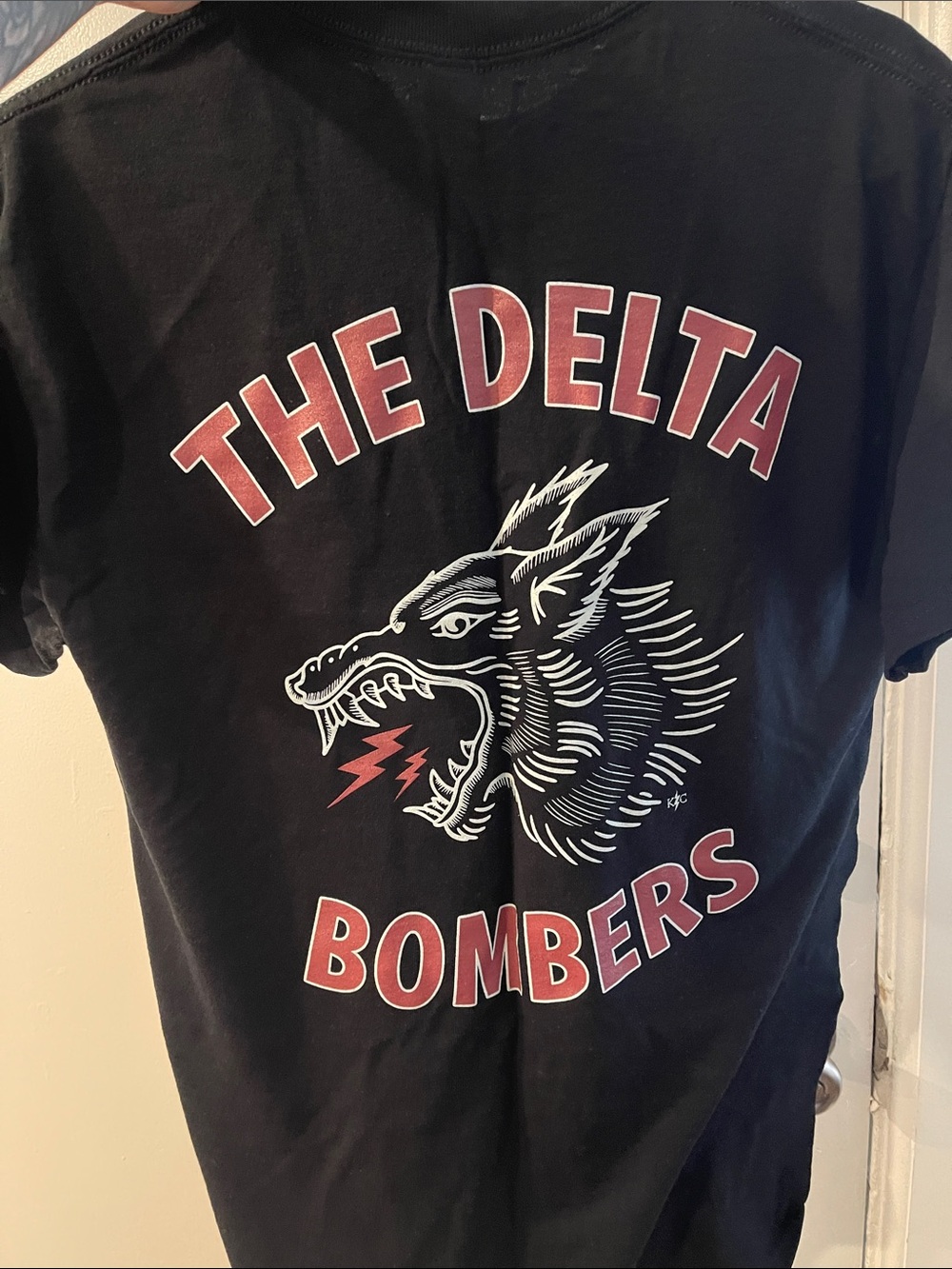 Men’s Black 'The Delta Bombers' Graphic Tee